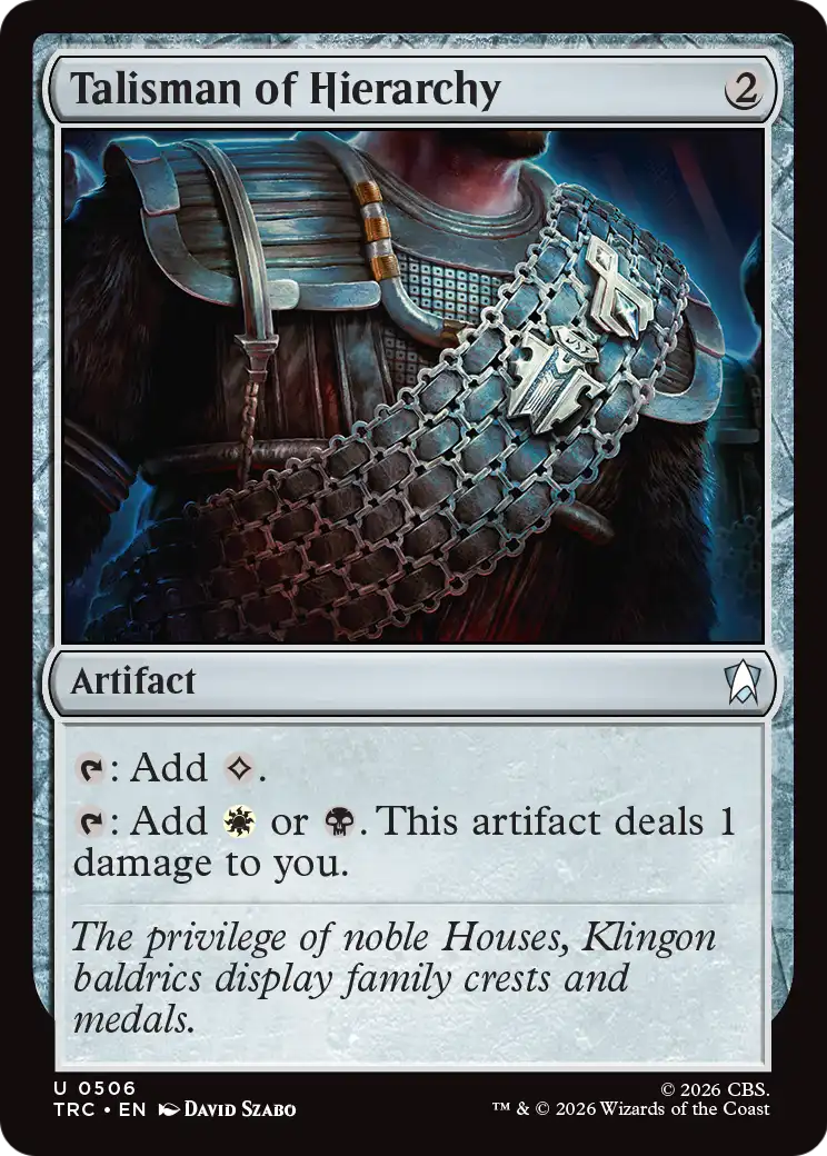 Talisman of Hierarchy (Surge Foil) [Star Trek Commander] | Devastation Store