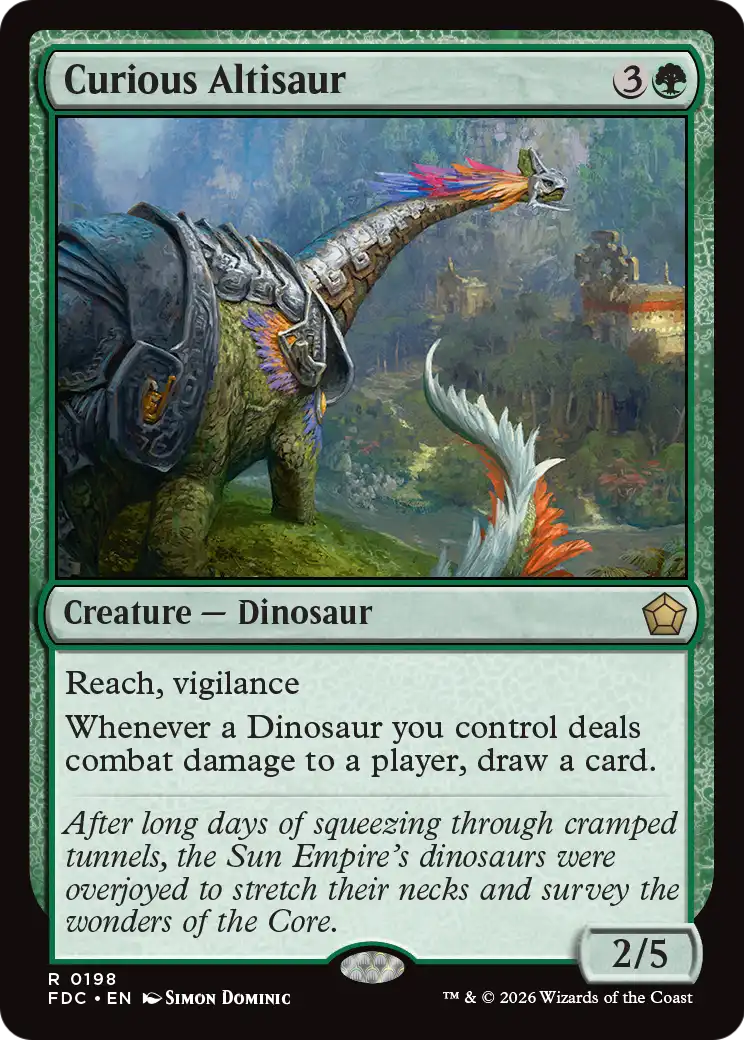 Curious Altisaur [Foundations Commander] | Devastation Store