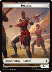 Copy // Soldier Double-Sided Token (Surge Foil) [Marvel Super Heroes Commander Tokens] | Devastation Store