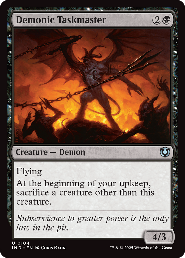 Demonic Taskmaster [Innistrad Remastered] | Devastation Store