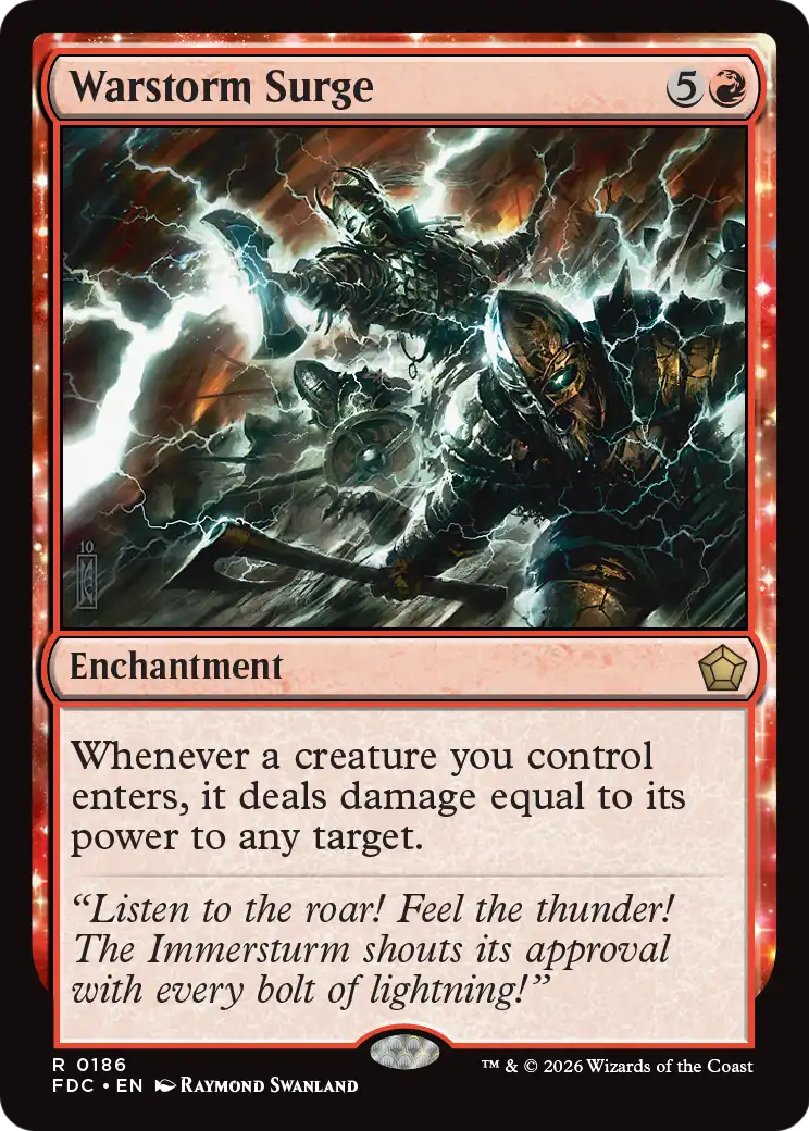 Warstorm Surge [Foundations Commander] | Devastation Store