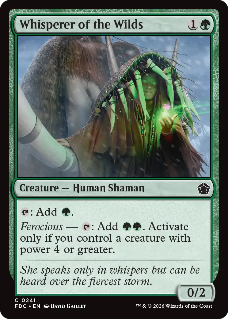 Whisperer of the Wilds [Foundations Commander] | Devastation Store