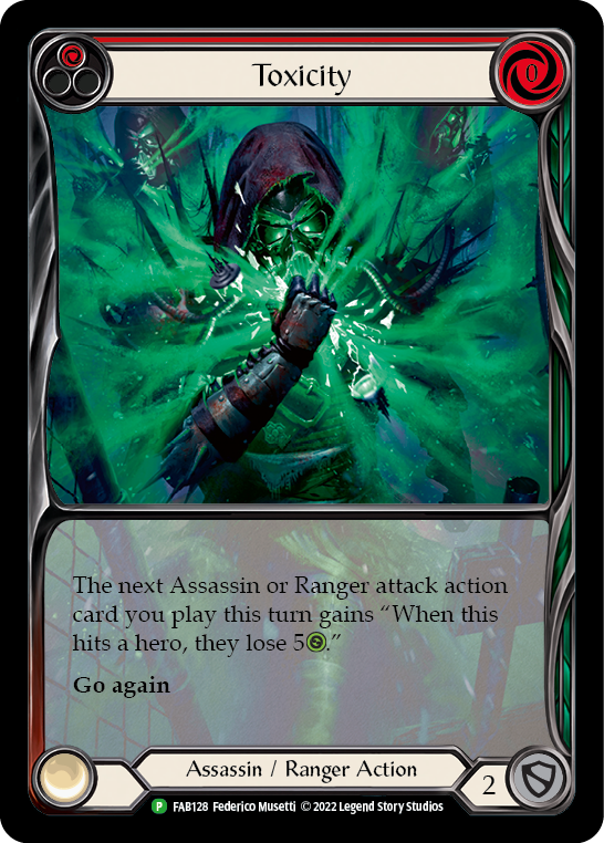 Toxicity (Red) [FAB128] (Promo)  Rainbow Foil | Devastation Store