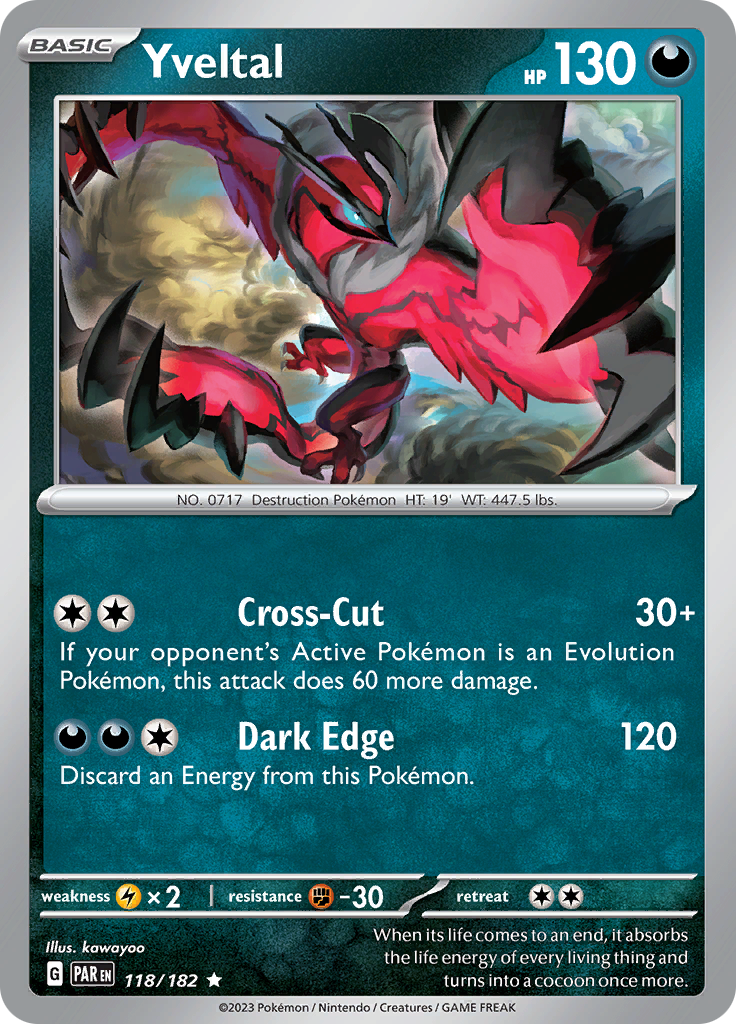 Yveltal (118/182) [Scarlet & Violet: Paradox Rift] | Devastation Store