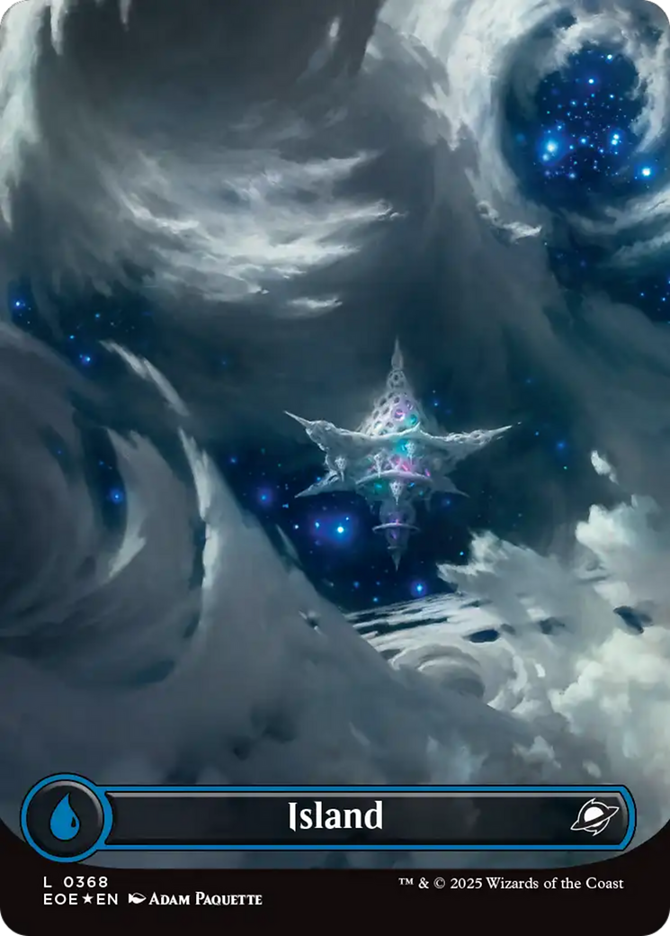 Island (0368) (Borderless) (Galaxy Foil) [Edge of Eternities] | Devastation Store