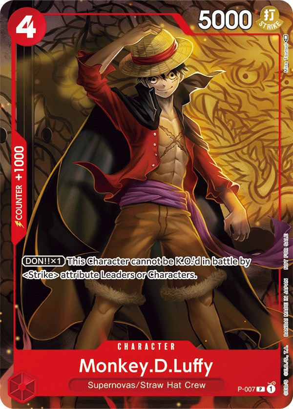 Monkey.D.Luffy (P-007) (Tournament Pack Vol. 1) [One Piece Promotion Cards] | Devastation Store