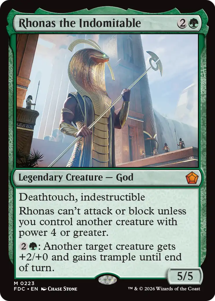 Rhonas the Indomitable [Foundations Commander] | Devastation Store