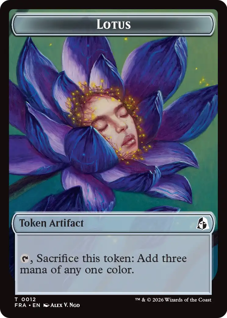 Dragon // Lotus Double-Sided Token [Reality Fracture Tokens] | Devastation Store
