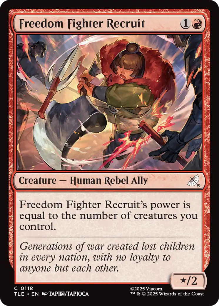 Freedom Fighter Recruit [Avatar: The Last Airbender: Eternal-Legal] | Devastation Store