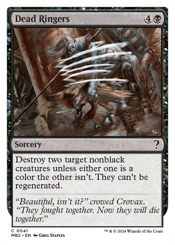 Dead Ringers (White Border) [Mystery Booster 2] | Devastation Store