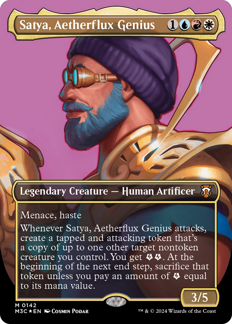 Satya, Aetherflux Genius (Display Commander) [Modern Horizons 3 Commander] | Devastation Store