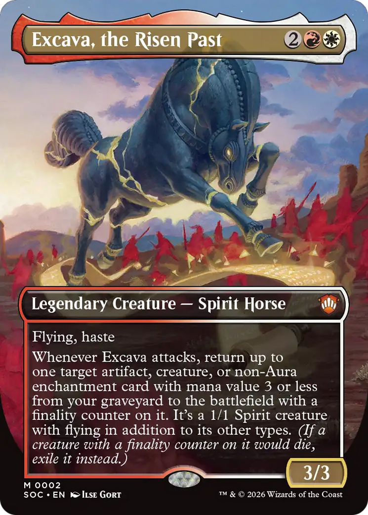Excava, the Risen Past (Borderless) [Secrets of Strixhaven Commander] | Devastation Store