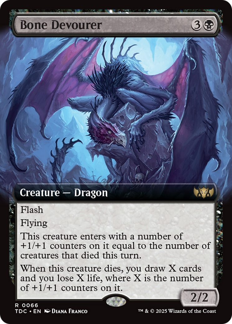 Bone Devourer (Extended Art) [Tarkir: Dragonstorm Commander] | Devastation Store
