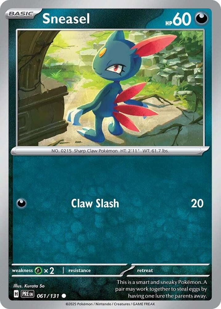 Sneasel (061/131) [Scarlet & Violet: Prismatic Evolutions] | Devastation Store