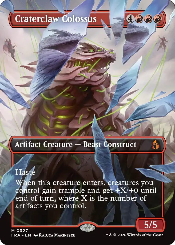 Craterclaw Colossus (Borderless) (0327) [Reality Fracture] | Devastation Store