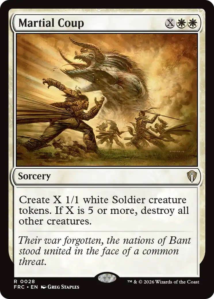Martial Coup [Reality Fracture Commander] | Devastation Store