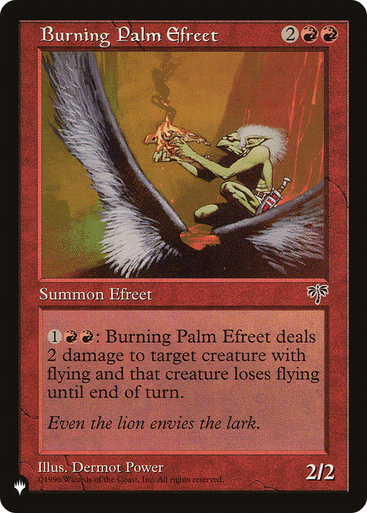 Burning Palm Efreet [The List Reprints] | Devastation Store