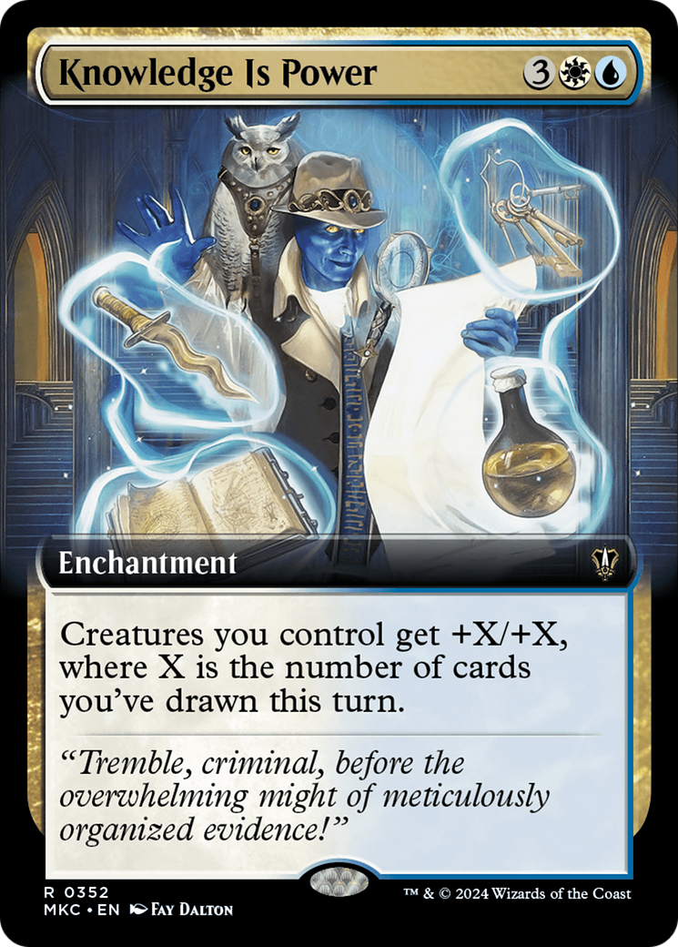 Knowledge is Power (Extended Art) [Murders at Karlov Manor Commander] | Devastation Store