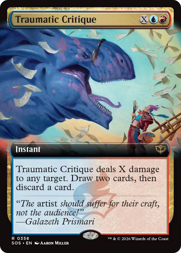 Traumatic Critique (Extended Art) [Secrets of Strixhaven] | Devastation Store