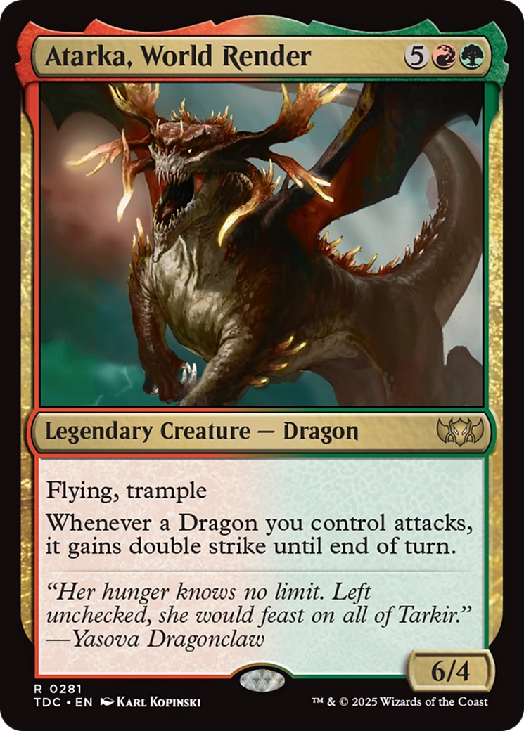 Atarka, World Render [Tarkir: Dragonstorm Commander] | Devastation Store