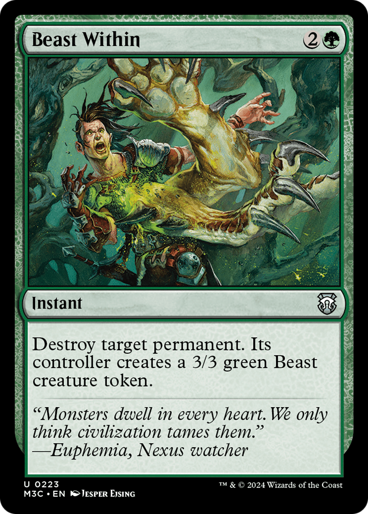 Beast Within (Ripple Foil) [Modern Horizons 3 Commander] | Devastation Store