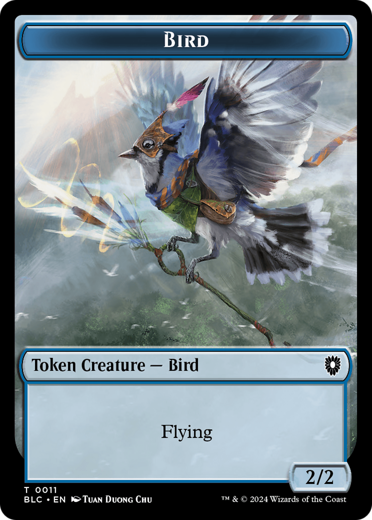 Bird (011) // Fish Double-Sided Token [Bloomburrow Commander Tokens] | Devastation Store