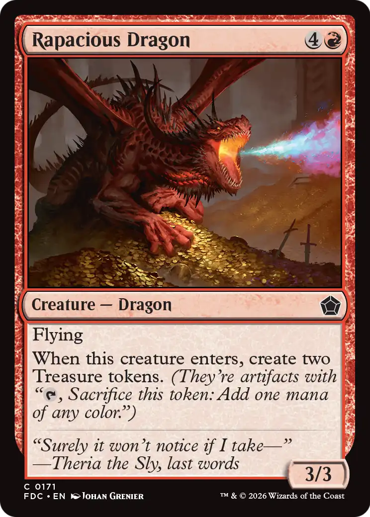 Rapacious Dragon [Foundations Commander] | Devastation Store