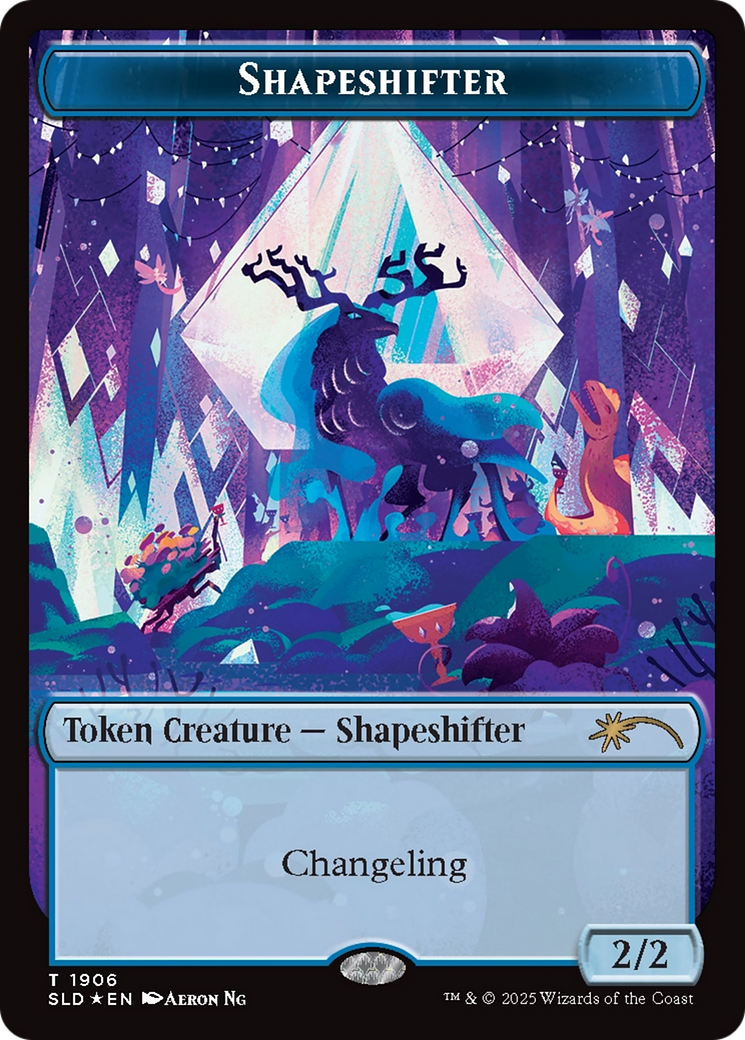 Shapeshifter Token (1906) (Double Rainbow Foil) [Secret Lair Drop Series] | Devastation Store