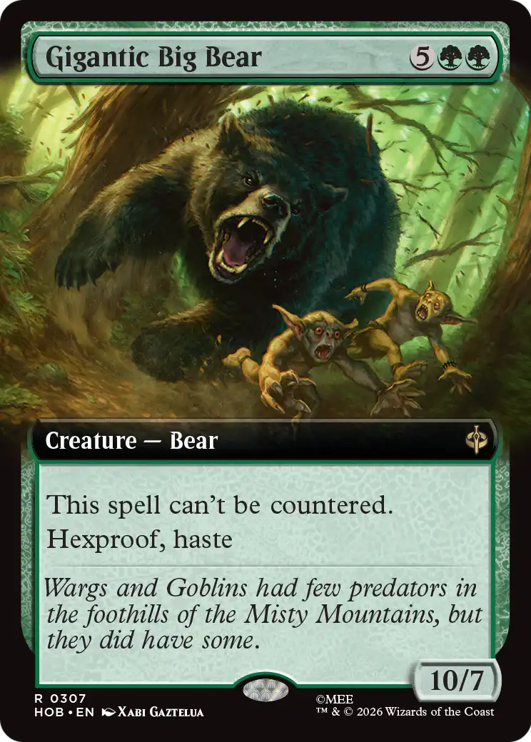 Gigantic Big Bear (Extended Art) [The Hobbit] | Devastation Store