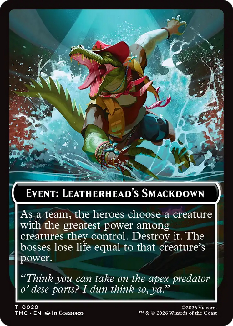 Event: Leatherhead's Smackdown [Teenage Mutant Ninja Turtles Commander Tokens] | Devastation Store