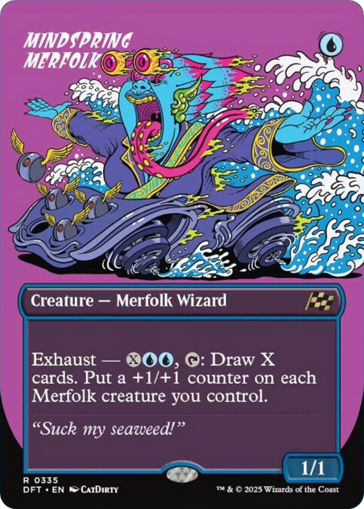 Mindspring Merfolk (Borderless) [Aetherdrift] | Devastation Store