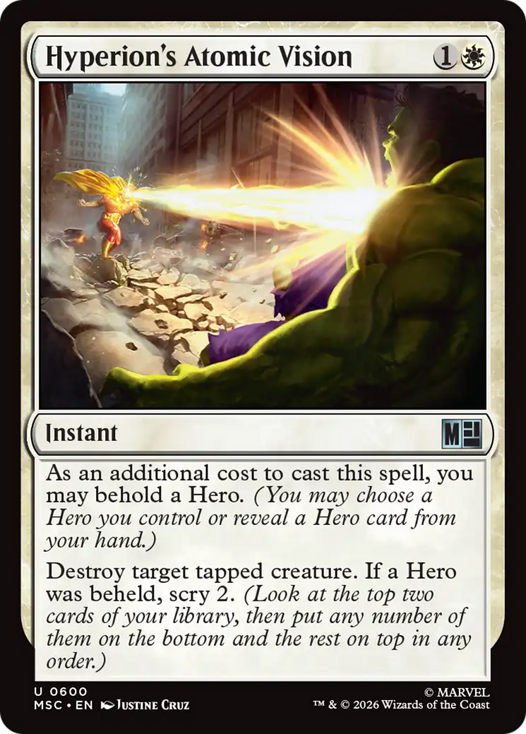 Hyperion's Atomic Vision [Marvel Super Heroes Commander] | Devastation Store