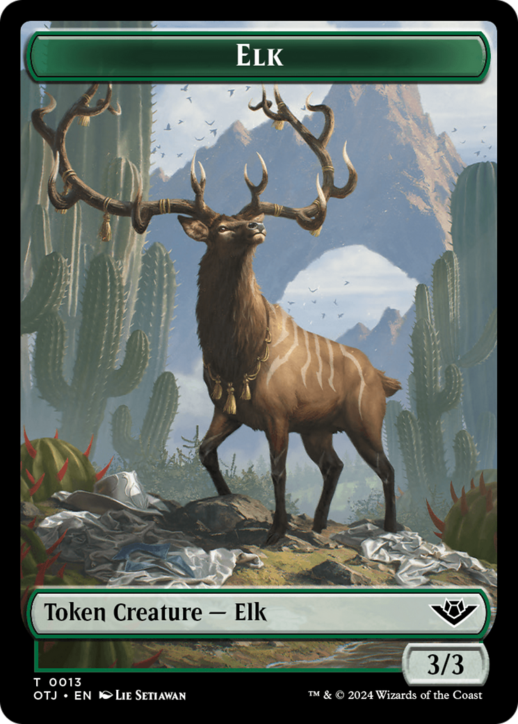 Elk Token [Outlaws of Thunder Junction Tokens] | Devastation Store