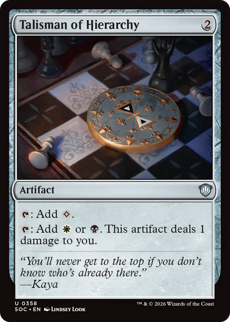 Talisman of Hierarchy [Secrets of Strixhaven Commander] | Devastation Store