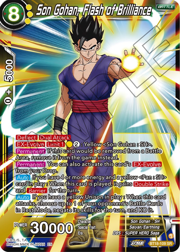 Son Gohan, Flash of Brilliance (BT18-109) [Dawn of the Z-Legends] | Devastation Store