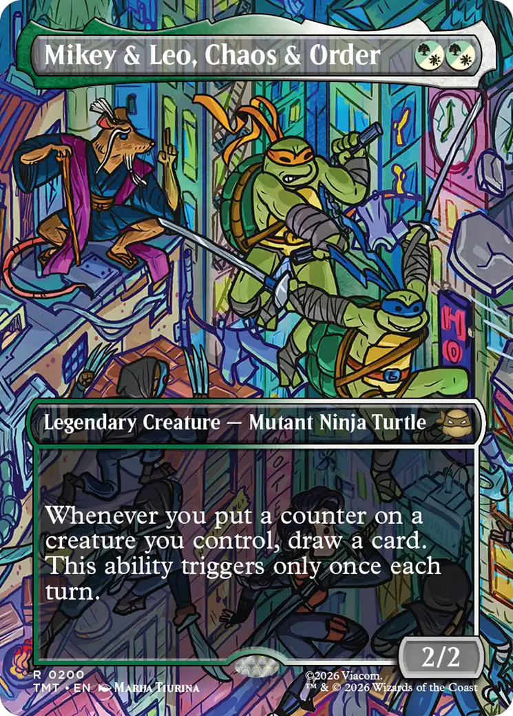 Mikey & Leo, Chaos & Order (Borderless) [Teenage Mutant Ninja Turtles] - Devastation Store | Devastation Store