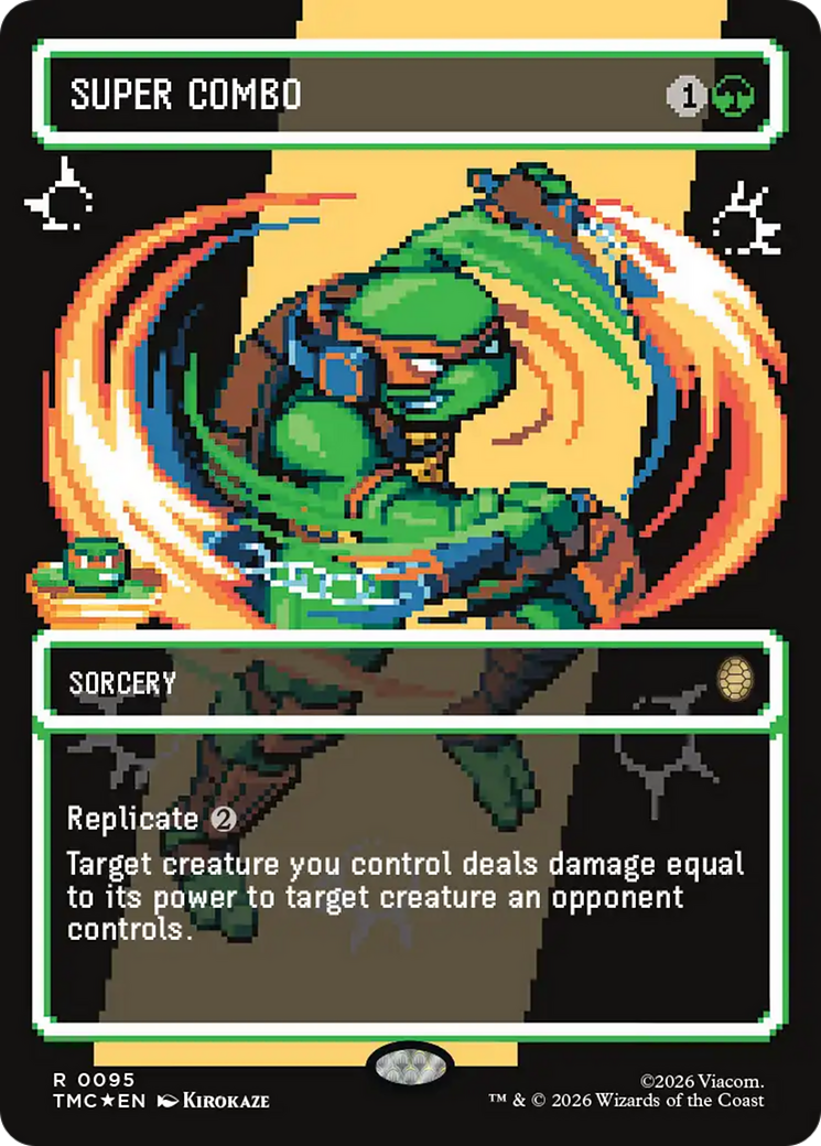 Super Combo (Borderless) (Surge Foil) [Teenage Mutant Ninja Turtles Commander] | Devastation Store