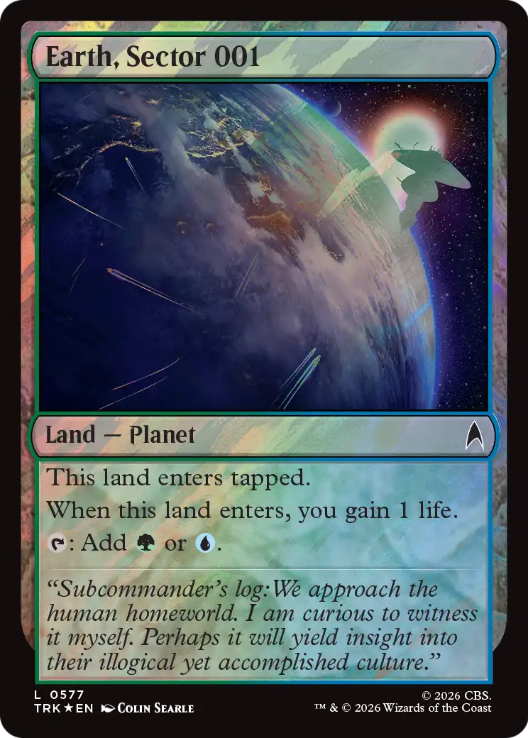 Earth, Sector 001 (Surge Foil) [Star Trek] | Devastation Store