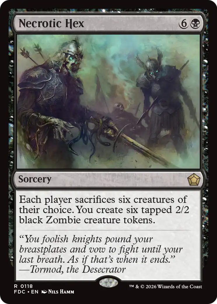 Necrotic Hex [Foundations Commander] | Devastation Store