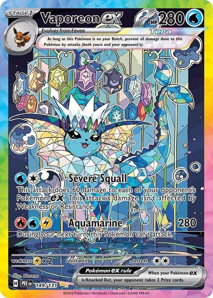 Vaporeon ex (149/131) [Scarlet & Violet: Prismatic Evolutions] | Devastation Store