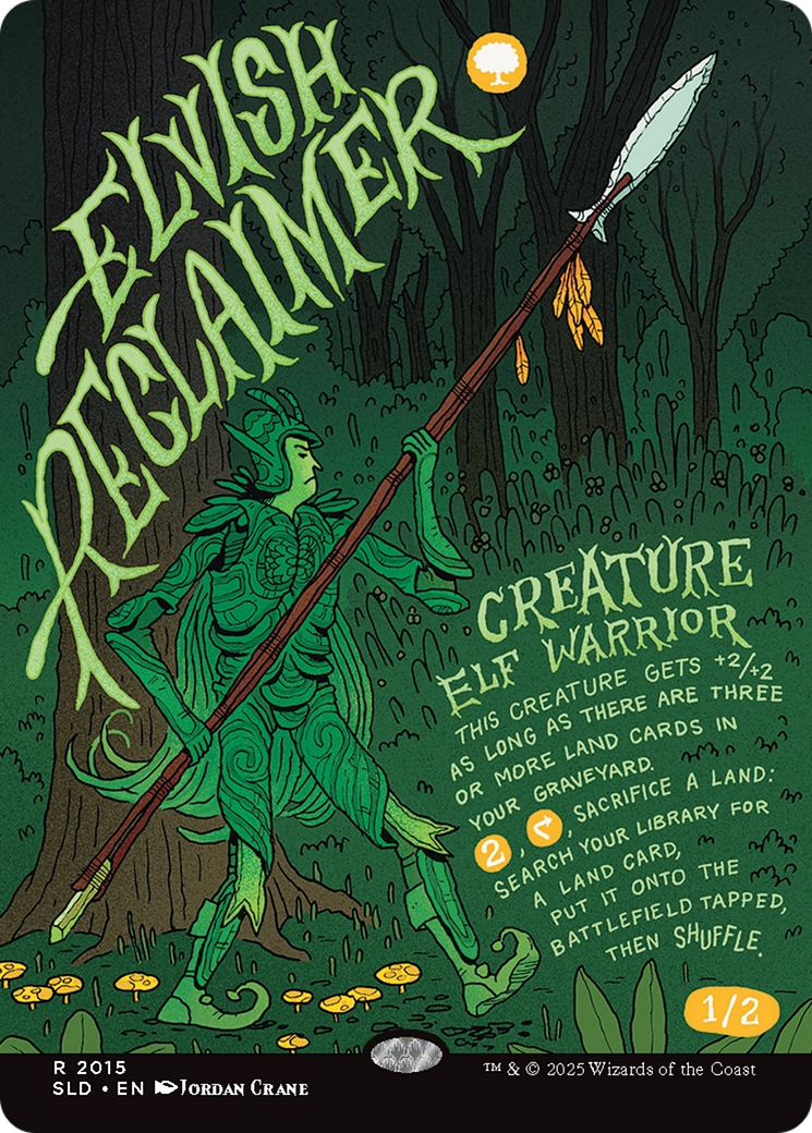 Elvish Reclaimer (Rainbow Foil) [Secret Lair Drop Series] | Devastation Store