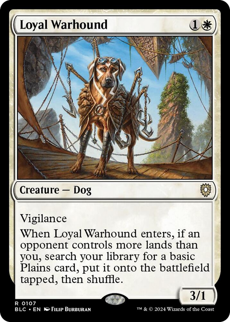 Loyal Warhound [Bloomburrow Commander] | Devastation Store