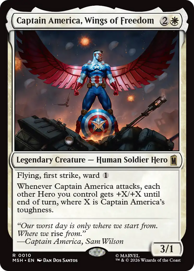 Captain America, Wings of Freedom [Marvel Super Heroes] | Devastation Store