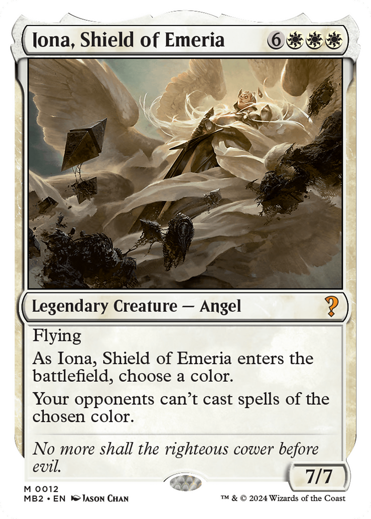 Iona, Shield of Emeria (White Border) [Mystery Booster 2] | Devastation Store