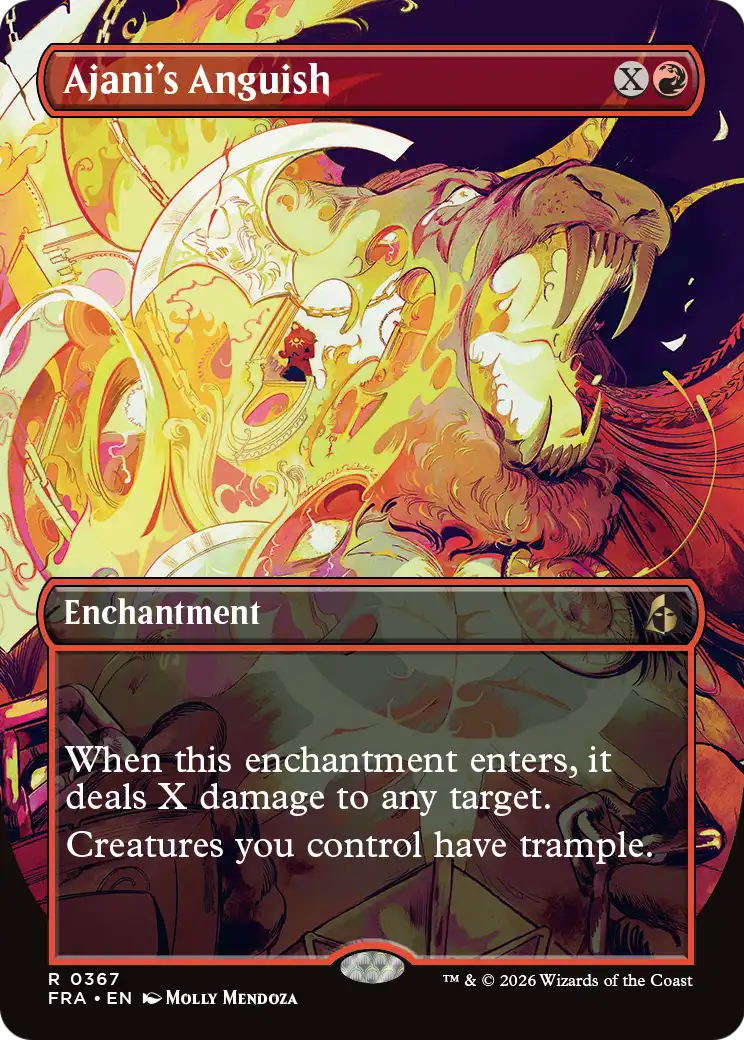 Ajani's Anguish (Borderless) [Reality Fracture] | Devastation Store