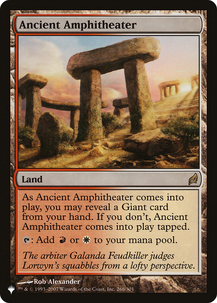 Ancient Amphitheater (LRW) [The List] | Devastation Store