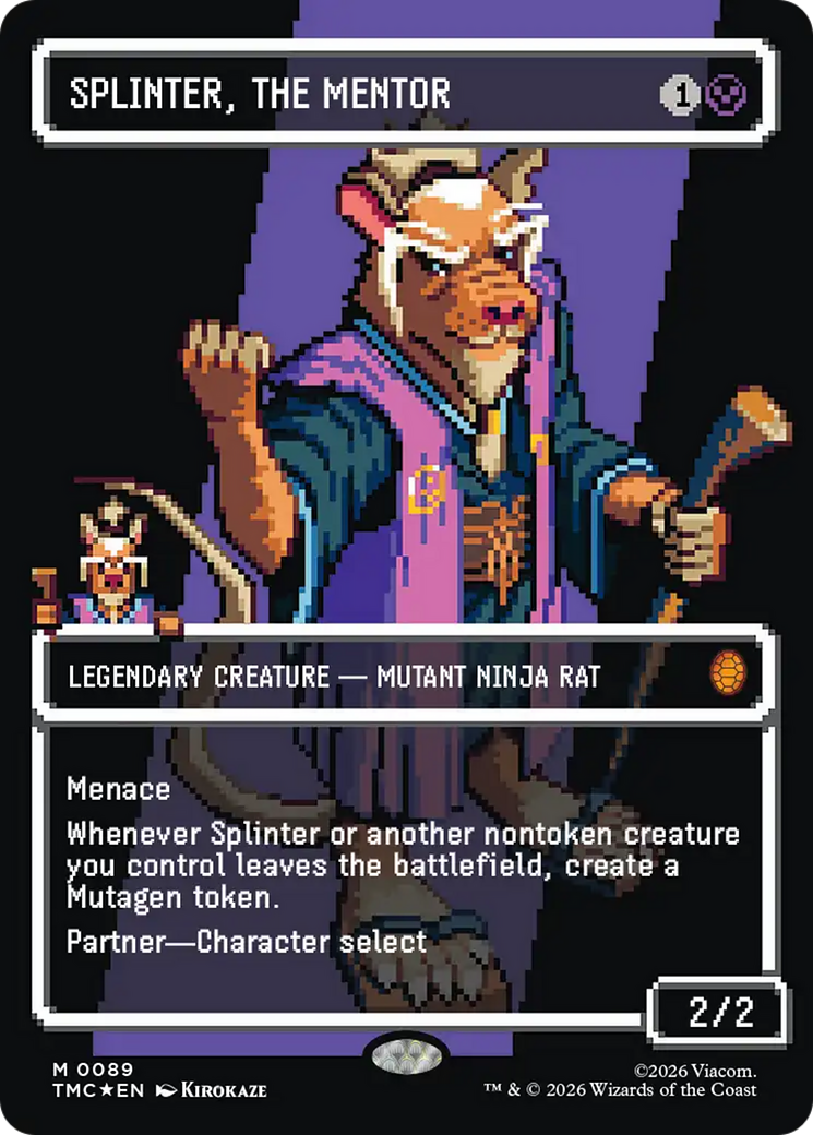 Splinter, the Mentor (0089) (Borderless) [Teenage Mutant Ninja Turtles Commander] | Devastation Store