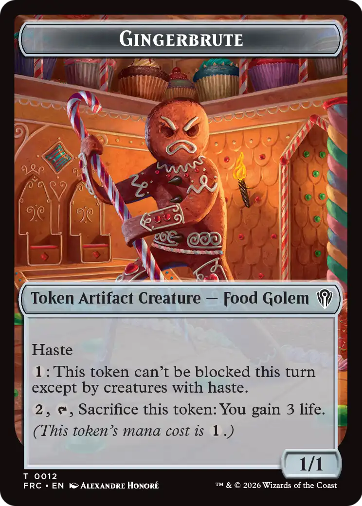 Gingerbrute // Map Double-Sided Token [Reality Fracture Commander Tokens] | Devastation Store