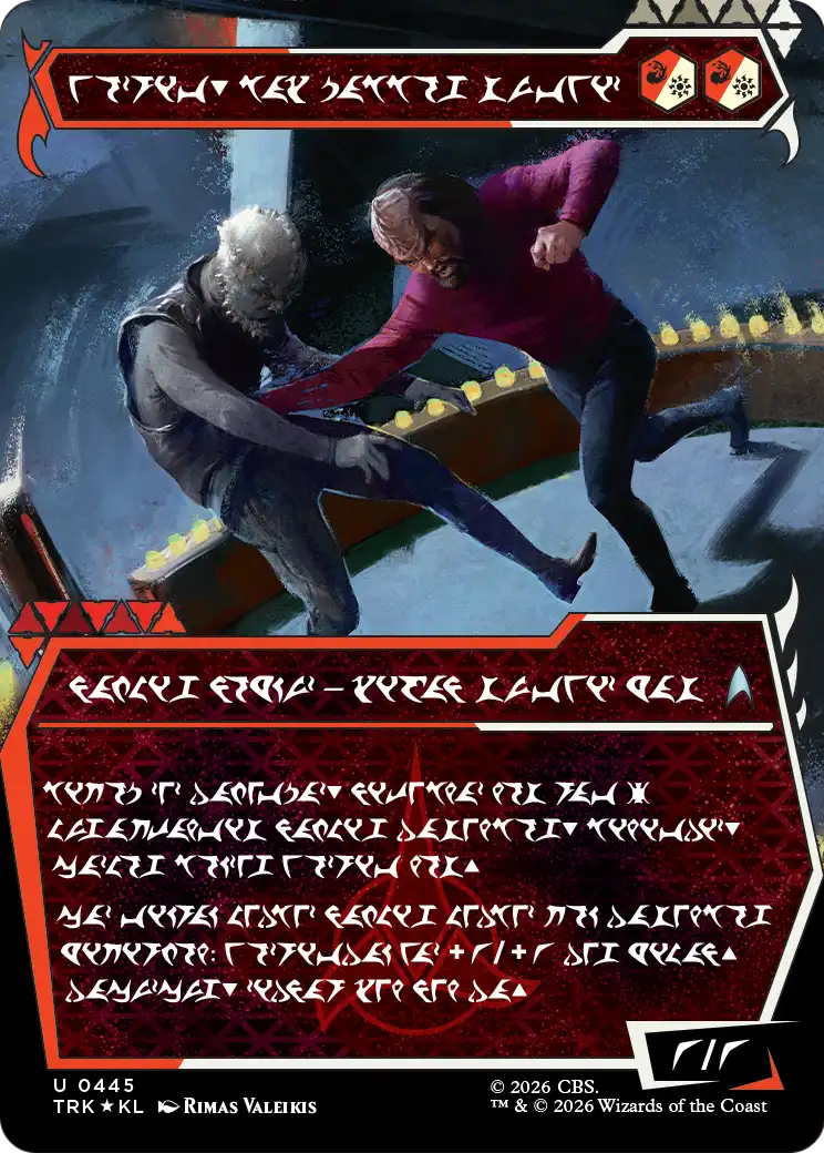 Worf, Honor-Bound Warrior (Showcase) (0445) (Klingon) [Star Trek] | Devastation Store
