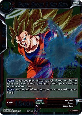Super Saiyan 3 Son Goku (Metallic Foil) (Event Pack 2018) (P-003) [Promotion Cards] | Devastation Store